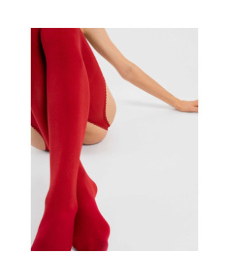 Diavola Bas jarretelles 60 DEN - Rouge